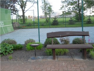 Der bungsplatz mit Ballwand